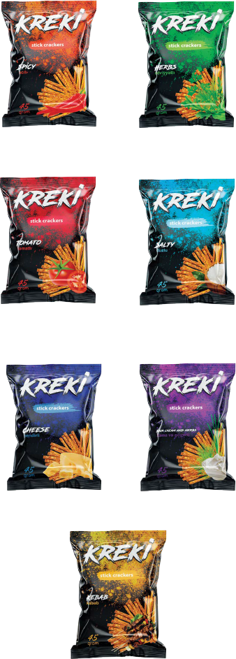 クラッカー・塩味系スナック菓子「KREKI」